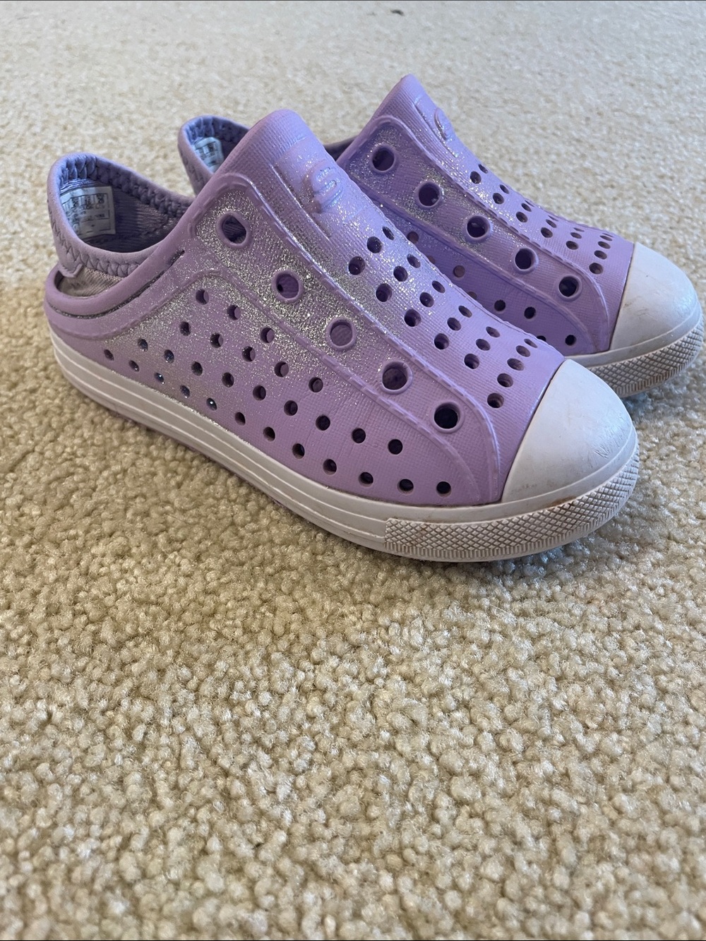 Skechers Kids Lavender Slip-On Water-Resistant Sneakers